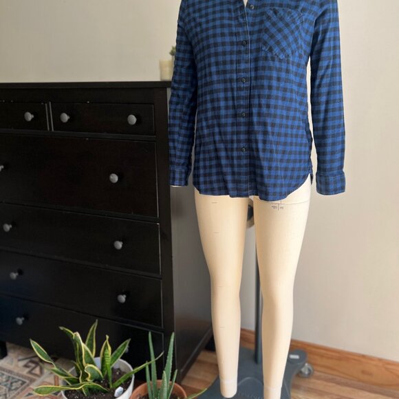 Madewell Buffalo Check Flannel Button Down Shirt - Picture 3 of 12
